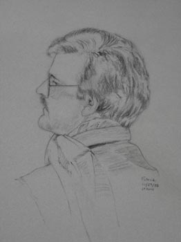 Linda F. Harris, Drawing, Patrick, charcoal 18x21