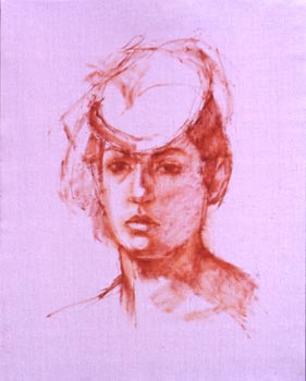 Linda F. Harris, Drawing Tarika - Oil 16x20