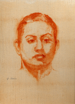 Linda F. Harris, Young Woman - Oil 9x12